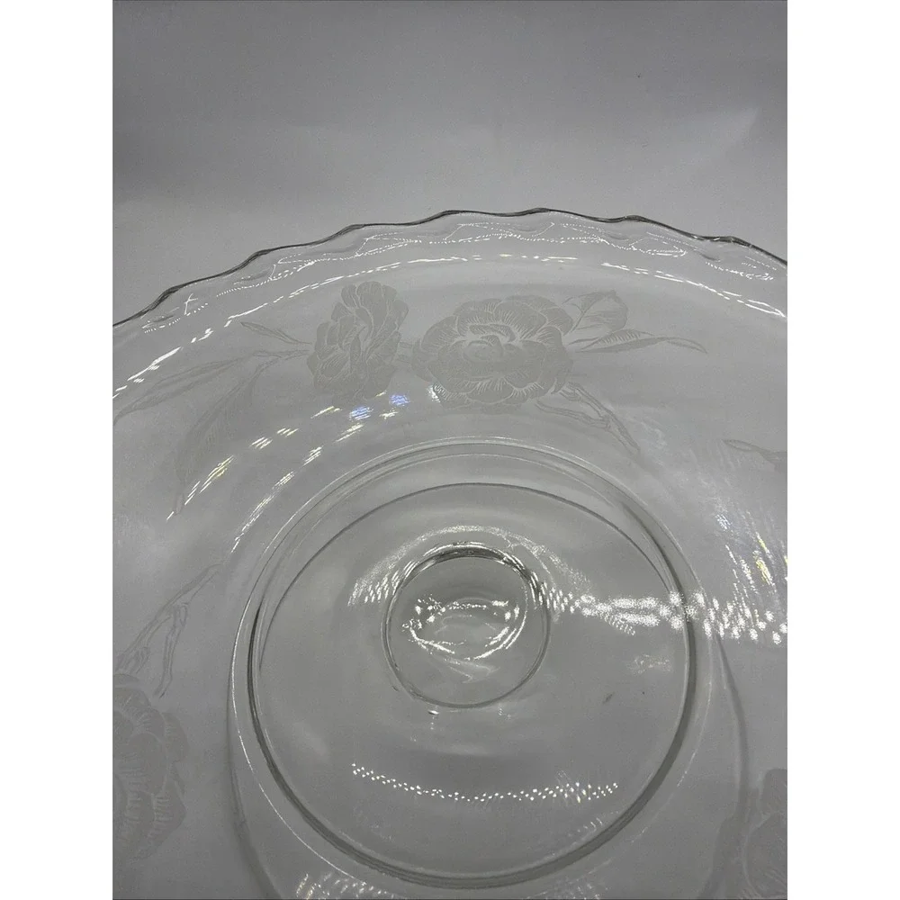 Fostoria Camellia Etched Rose Pattern‎ 12 1/8